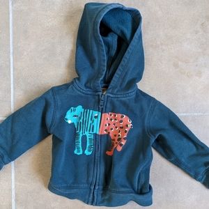 Tea Collection Teal Baby Hoodie 6-9mo